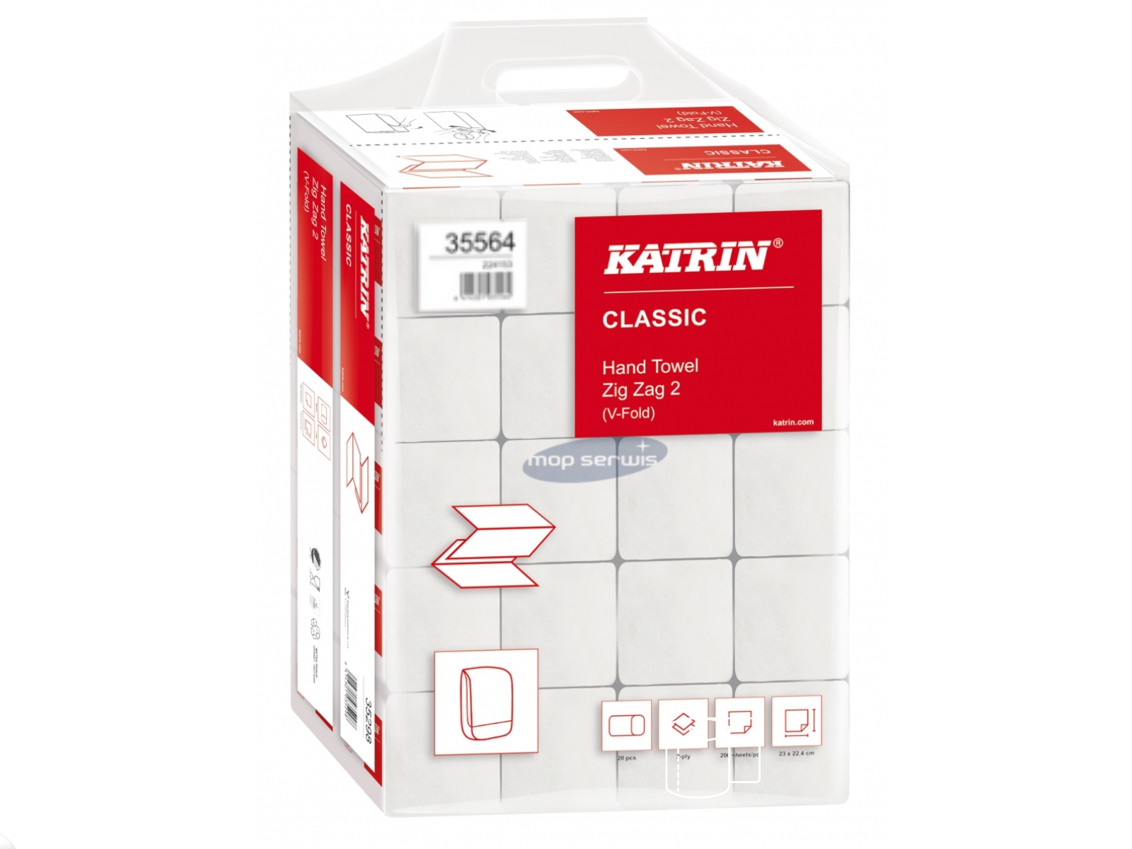 Ręcznik ZZ KATRIN 35564 4000 listków 2 warstwy